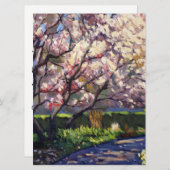 Apfelbäume in Bloom Save the Date Karte (Vorne/Hinten)