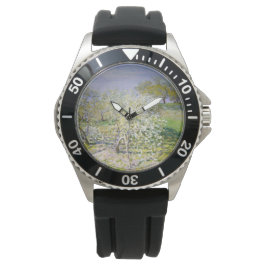 Apfelbäume in Bloom (von Claude Monet) Armbanduhr