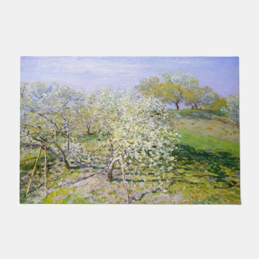 Apfelbäume in Bloom (von Claude Monet) Fußmatte (Vorderseite)