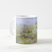 Apfelbäume in Bloom (von Claude Monet) Kaffeetasse (Vorderseite Links)