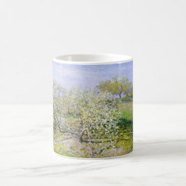 Apfelbäume in Bloom (von Claude Monet) Kaffeetasse