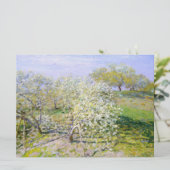 Apfelbäume in Bloom (von Claude Monet) Karte (Stehend Vorderseite)