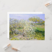Apfelbäume in Bloom (von Claude Monet) Karte (Vorderseite/Rückseite Beispiel)