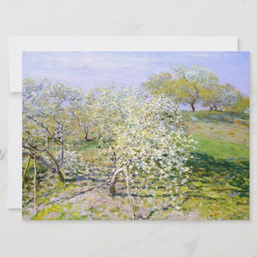Apfelbäume in Bloom (von Claude Monet) Karte (Vorderseite)
