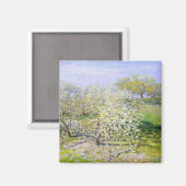 Apfelbäume in Bloom (von Claude Monet) Magnet (Vorderseite/Rückseite)