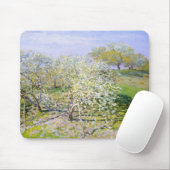Apfelbäume in Bloom (von Claude Monet) Mousepad (Mit Mouse)