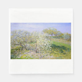 Apfelbäume in Bloom (von Claude Monet) Serviette