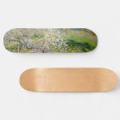 Apfelbäume in Bloom (von Claude Monet) Skateboard (Horizontal)