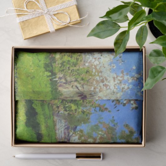 Apfelbäume in Blossom von Isaac Levitan Seidenpapier (Geschenk)