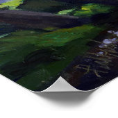 Apfelbäume in blühenden Malereien Poster (Ecke)