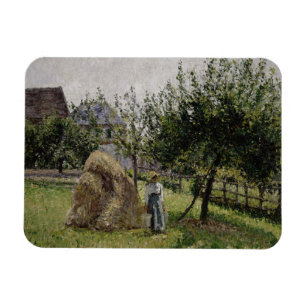 Apfelbäume in Eragny Sonniger Morgen Magnet