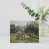 Apfelbäume in Eragny | Sonniger Morgen Postkarte (Stehend Vorderseite)