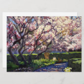 Apfelbäume Save the Date blutzeichnen (Vorne/Hinten)