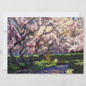 Apfelbäume Save the Date blutzeichnen (Vorderseite)