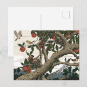 Apfelbaumlandschaft Postkarte (Vorne/Hinten)