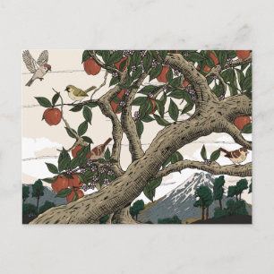 Apfelbaumlandschaft Postkarte