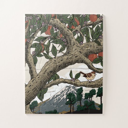 Apfelbaumlandschaft Puzzle (Vertikal)