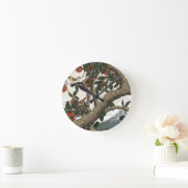 Apfelbaumlandschaft Runde Wanduhr (Zuhause)