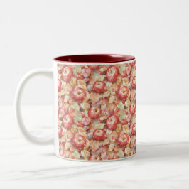 Apfelblätter Zweifarbige Tasse