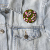 Apfelblüte auf dunkelgrün button (Beispiel)