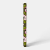 Apfelblüte auf dunkelgrün samsung galaxy hülle (Linke Seite)