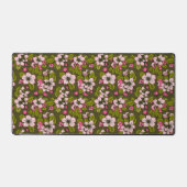 Apfelblüte auf dunkelgrün schreibtischunterlage (Vorderseite)