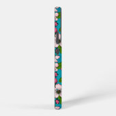 Apfelblüte auf Türkis Samsung Galaxy Hülle (Rechte Seite)