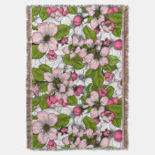 Apfelblüte auf weiß decke (Vorderseite Vertikal)