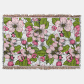 Apfelblüte auf weiß decke (Vorderseite)