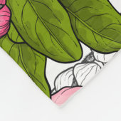 Apfelblüte auf weiß fleecedecke (Ecke)