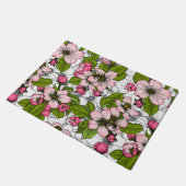 Apfelblüte auf weiß fußmatte (Schrägansicht)