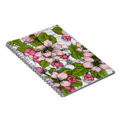 Apfelblüte auf weiß notizblock (Rechte Seite)