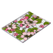 Apfelblüte auf weiß notizblock (Linke Seite)