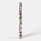 Apfelblüte auf weiß samsung galaxy hülle (Rechte Seite)