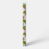 Apfelblüte auf weiß samsung galaxy hülle (Linke Seite)