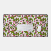 Apfelblüte auf weiß schreibtischunterlage (Tastatur & Maus)