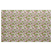 Apfelblüte auf weiß stoff (Yard (91,4 cm))