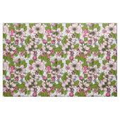 Apfelblüte auf weiß stoff (Yard (91,4 cm))