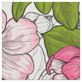 Apfelblüte auf weiß stoff (Nahaufnahme)