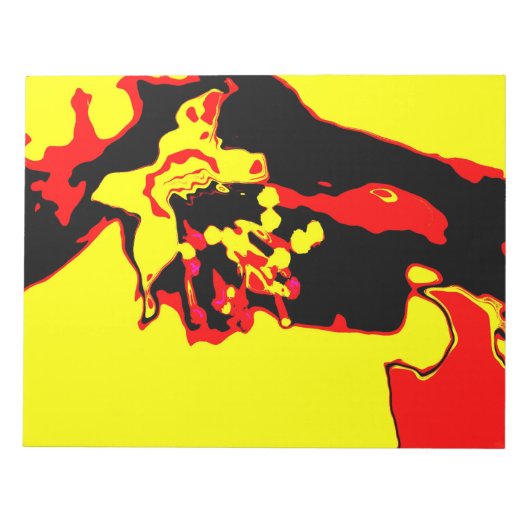 Apfelblüte - Blüte von Apple y/b/r Notizblock (Vorderseite)