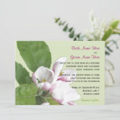 Apfelblüte Einladung zur Hochzeit (Stehend Vorderseite)