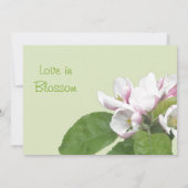 Apfelblüte Einladung zur Hochzeit (Rückseite)