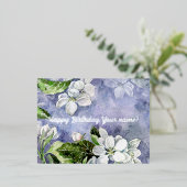 Apfelblüte Folien Feiertagspostkarte (Stehend vorne)