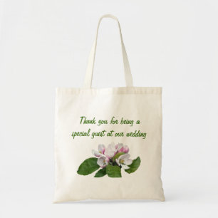 Apfelblüte Gastgeschenk Hochzeit Dank Tasche