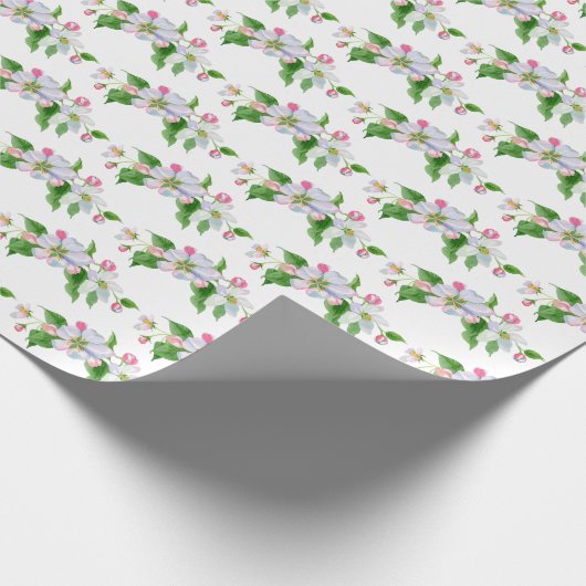 Apfelblüte Geschenkpapier (Ecke)