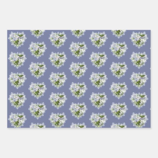 Apfelblüte Geschenkpapier Set (Vorderseite 2)