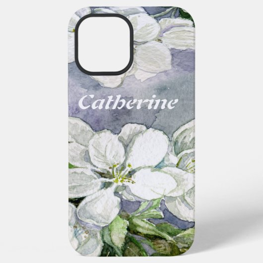 Apfelblüte iPhone Hülle (Rückseite)