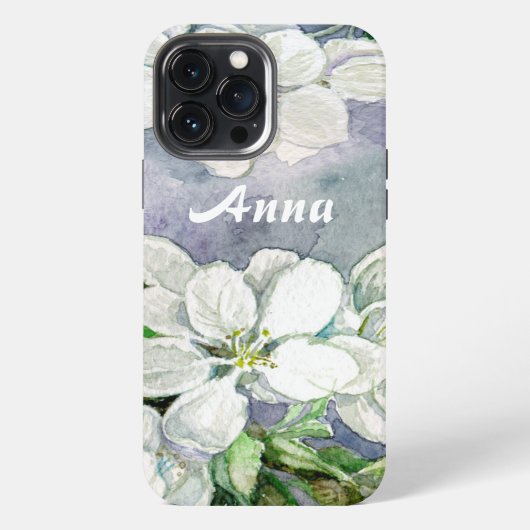 Apfelblüte iPhone Hülle (Rückseite)