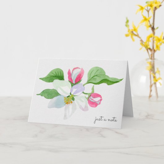 Apfelblüte Karte (Gelbe Blume)