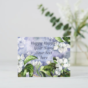 Apfelblüte Postkarte